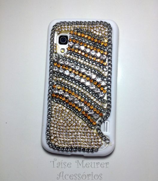 Case dourada e prata para LG L7