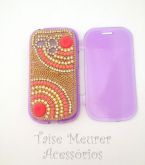 Case customizada com strass rosa para Galaxy S3 mini