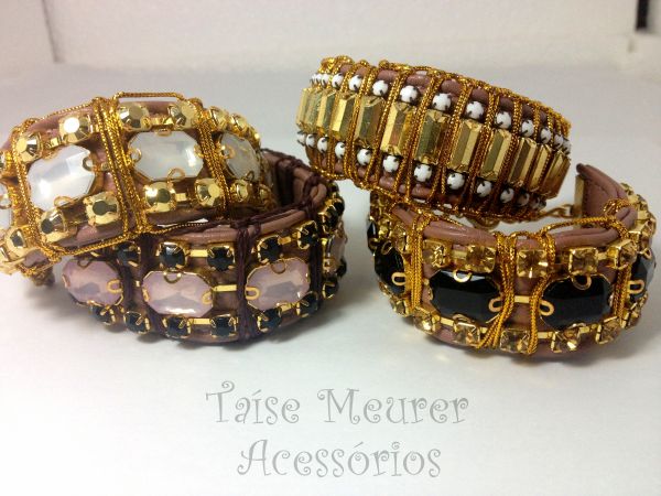 Pulseira Maxi com strass