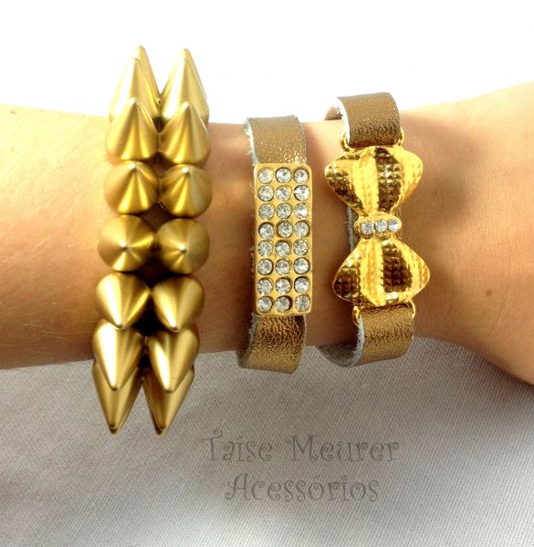 Conjunto bronze de pulseiras