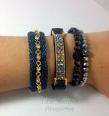 Conjunto de pulseiras modelo NOITE