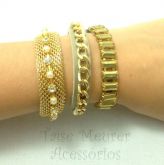 Conjunto neutro de 3 pulseiras