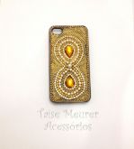 Case customizada com strass infinito para Iphone 4g/4s