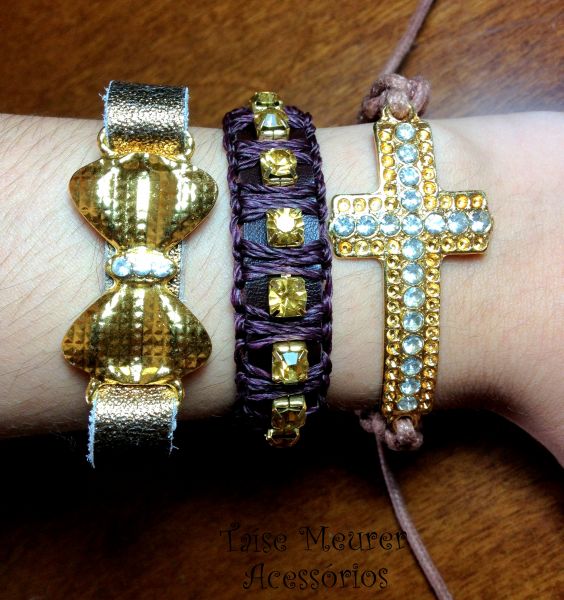 Conjunto marrom III de pulseiras