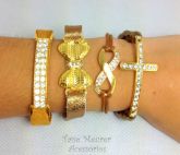 Conjunto bronze de pulseiras